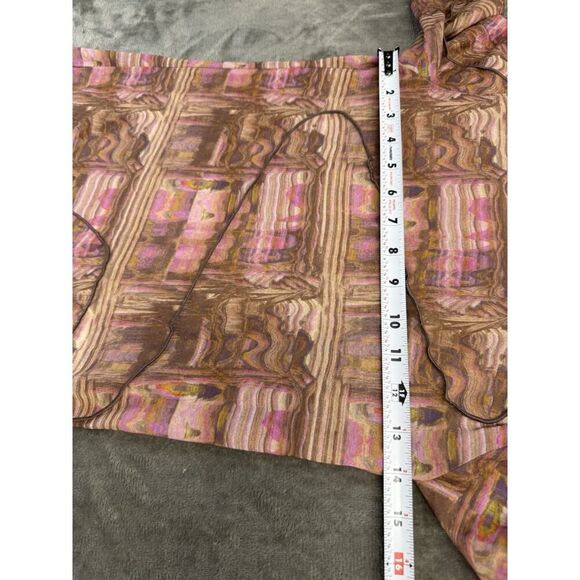 Paloma Wool Cometa Top Long Sleeve Dark Pink Abstract Swirl Print Size Small - Picture 9 of 14